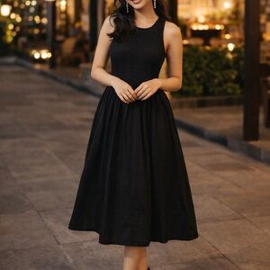Madewell Black Midi Dress
